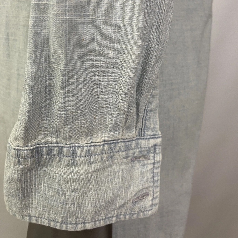 J. Crew Shirt Dress Women’s S Light Blue Cotton Denim Button Up - Picture 8 of 9
